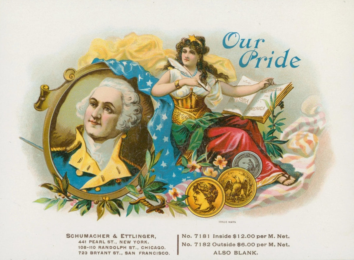 Our Pride Cigars, Salesman Sample - Original Vintage Product Label: