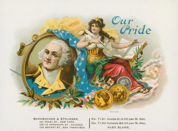 Our Pride Cigars, Salesman Sample - Original Vintage Product Label: