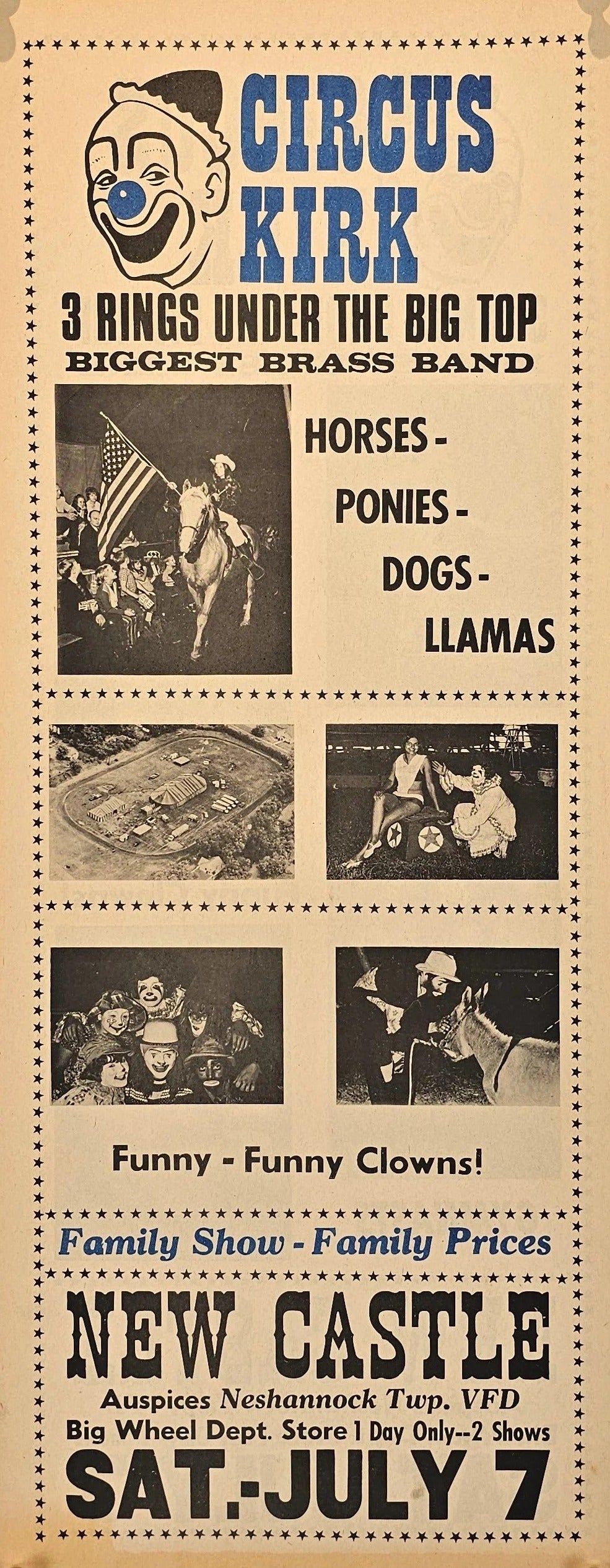 Circus Kirk - Original Vintage Poster
