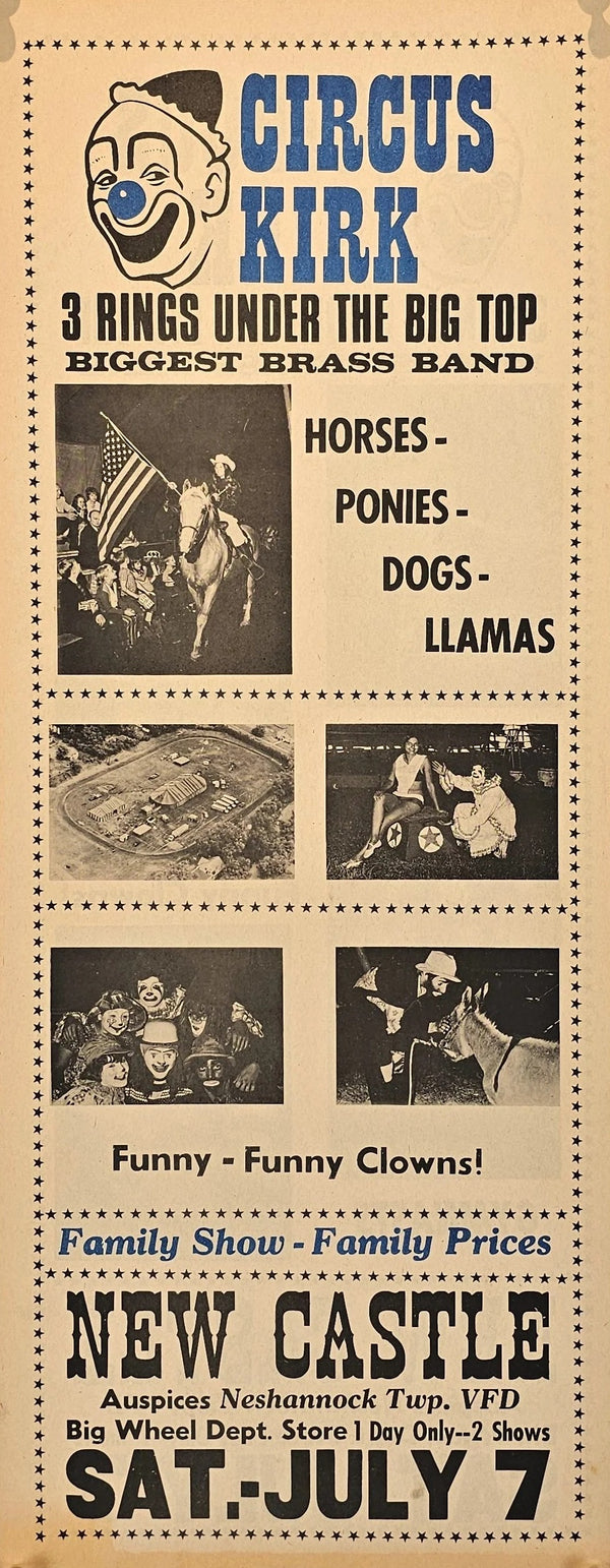 Circus Kirk - Original Vintage Poster