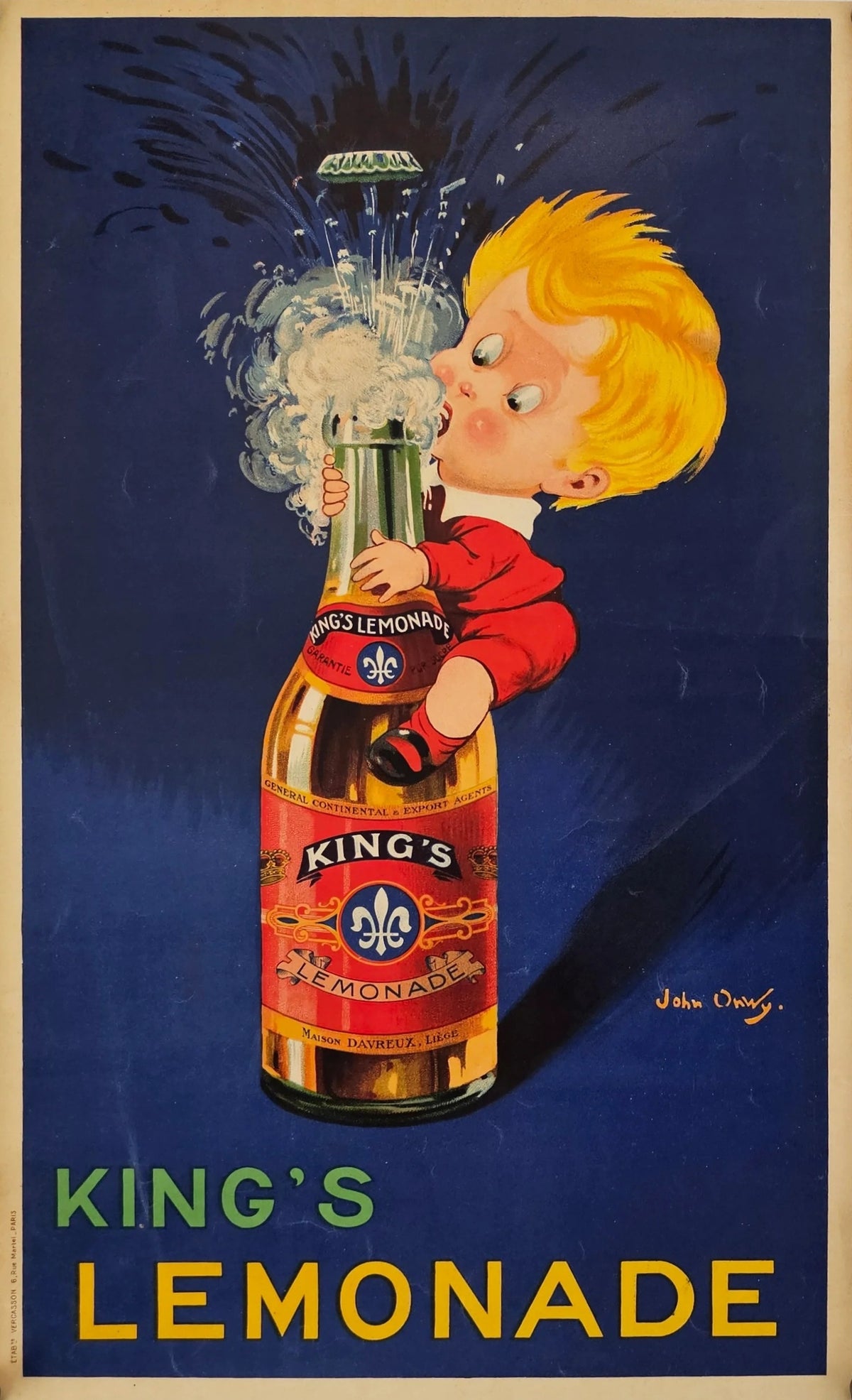 King's Lemonade - Original Vintage Poster