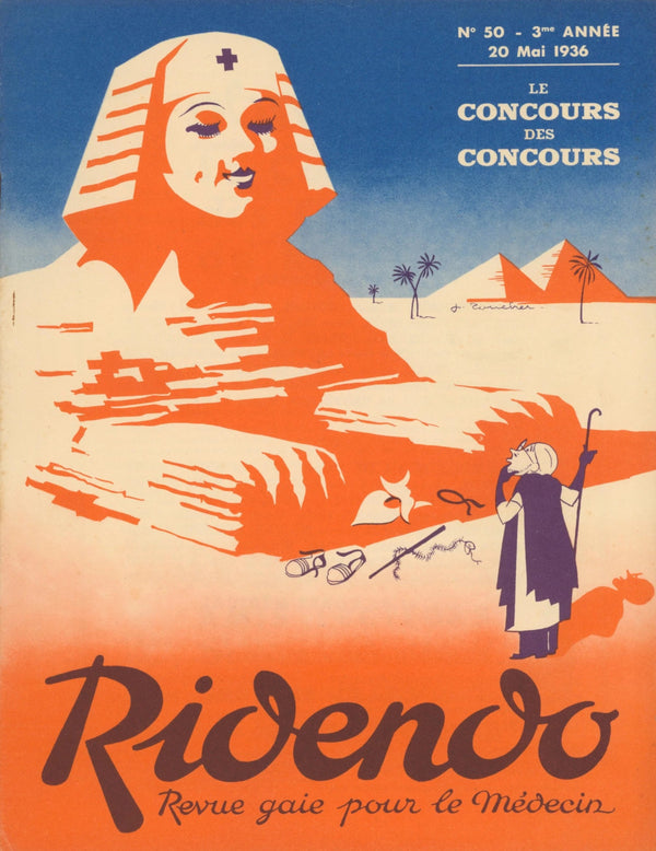 The Great Sphinx Nurse- Ridendo Magazine - Original Vintage Publication: