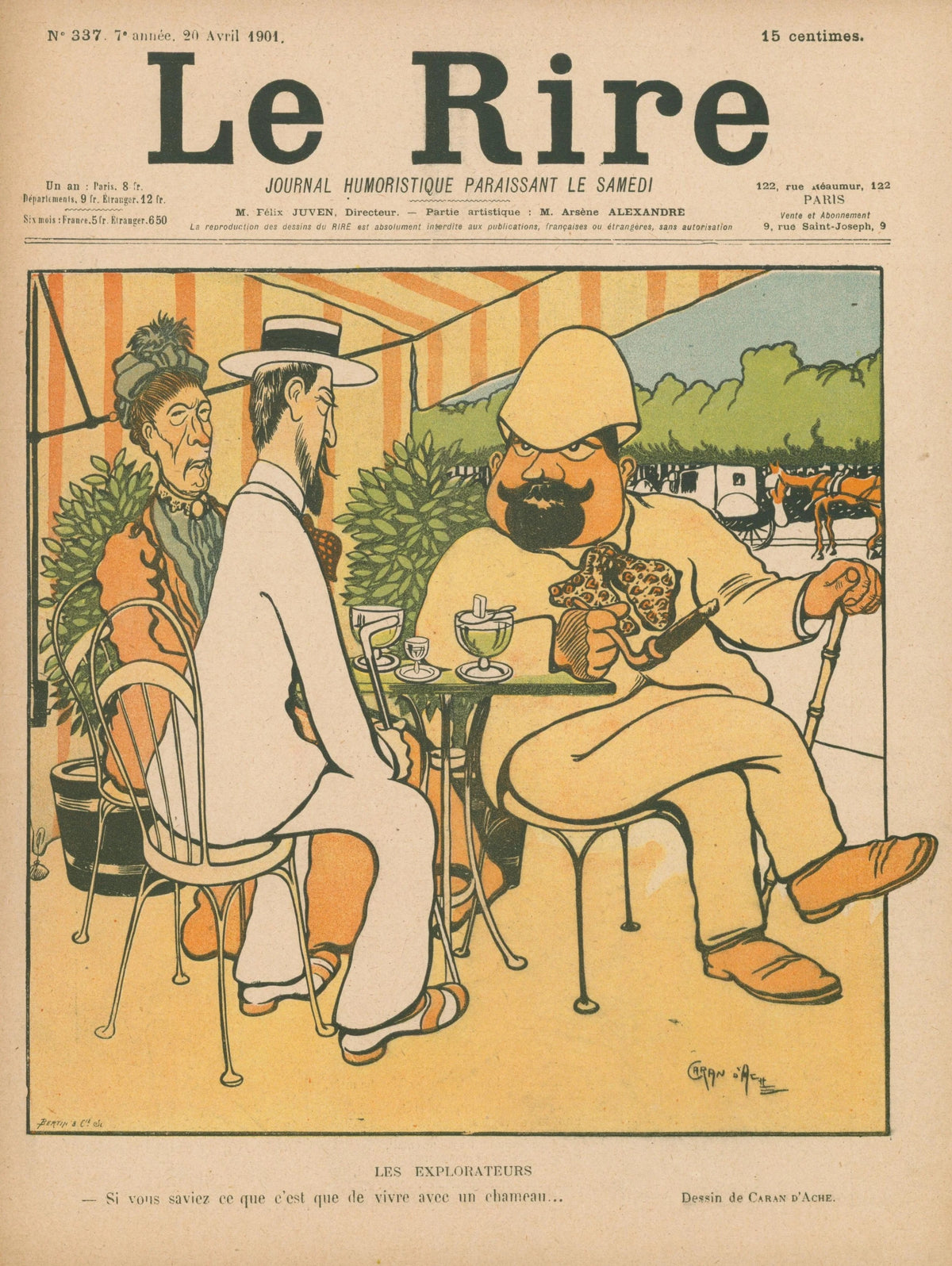 Living With a Camel, Le Rire - Original Vintage Cover Art:
