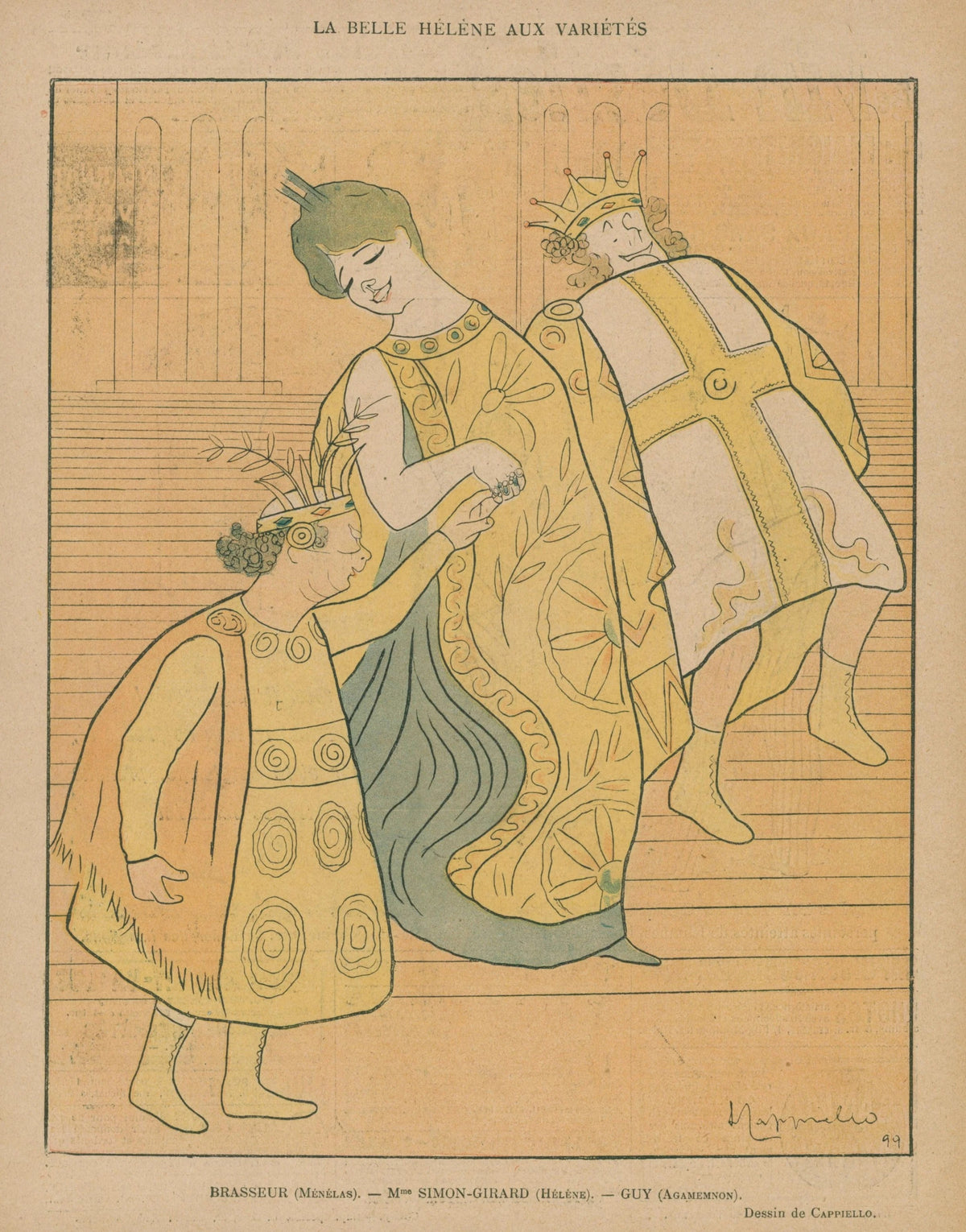 La Belle Hélène by Cappiello - Original Vintage Illustration