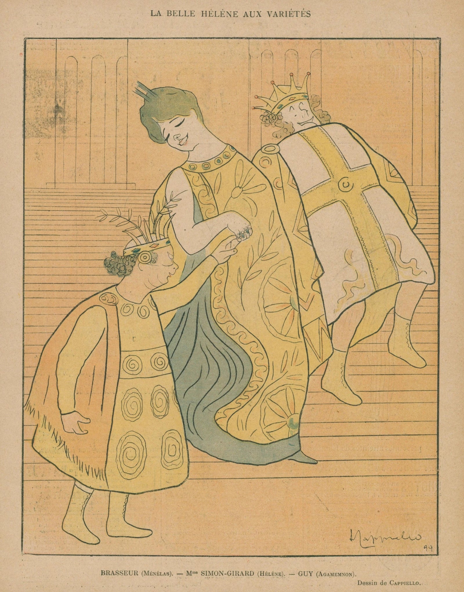 La Belle Hélène by Cappiello - Original Vintage Illustration