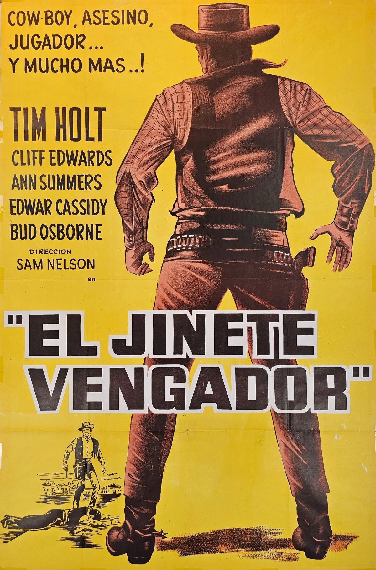 The Avenging Rider, Mexican Release - Original Vintage Poster