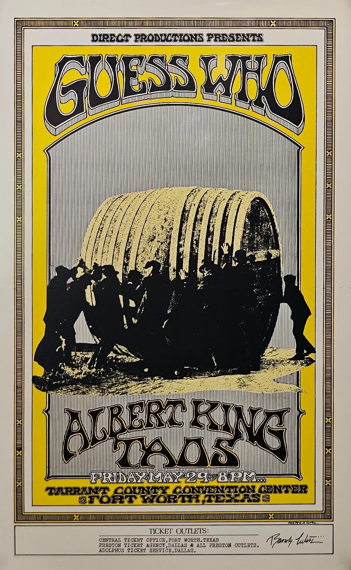 The Guess Who by Randy Tuten - Original Vintage Poster