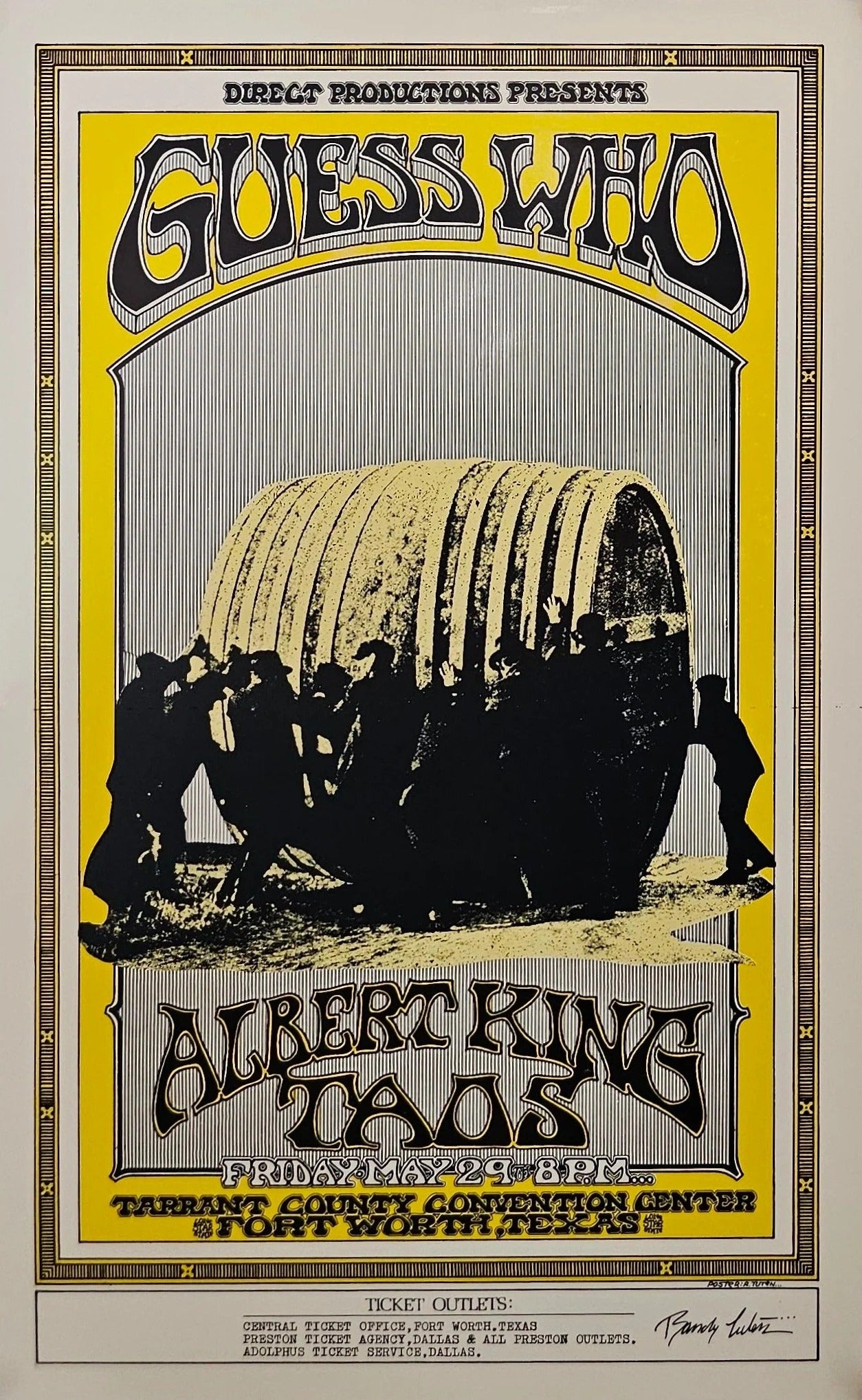 The Guess Who by Randy Tuten - Original Vintage Poster