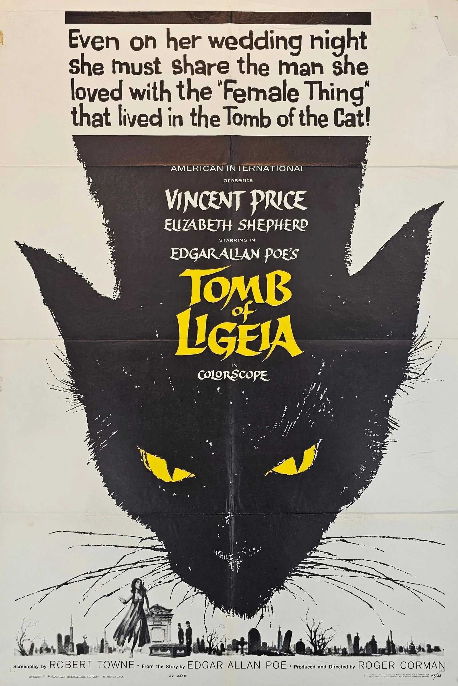 The Tomb of Ligeia - Original Vintage Poster