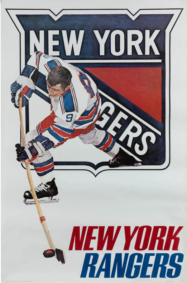 New York Rangers, Hockey - Original Vintage Poster