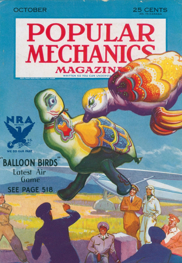 Popular Mechanics Cover 3 - Original Vintage Cover Art: