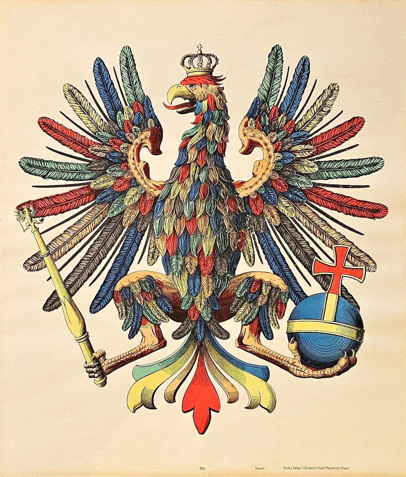 Wissembourg Crest - Original Vintage Poster