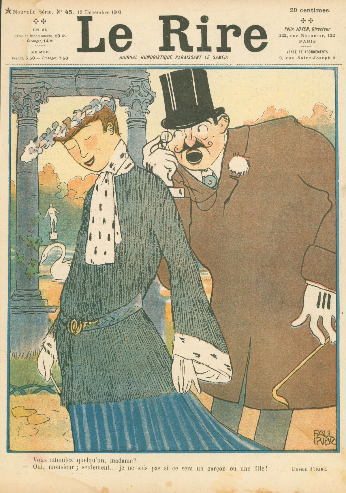 Expecting Someone, Le Rire - Original Vintage Cover Art: