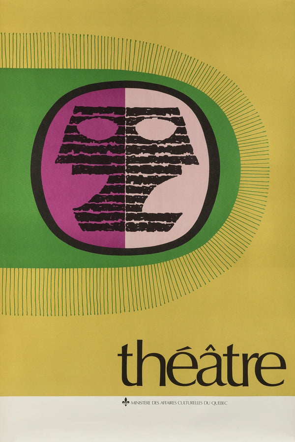 Theater, Quebec Ministry of Cultural Affairs - Original Vintage Poster