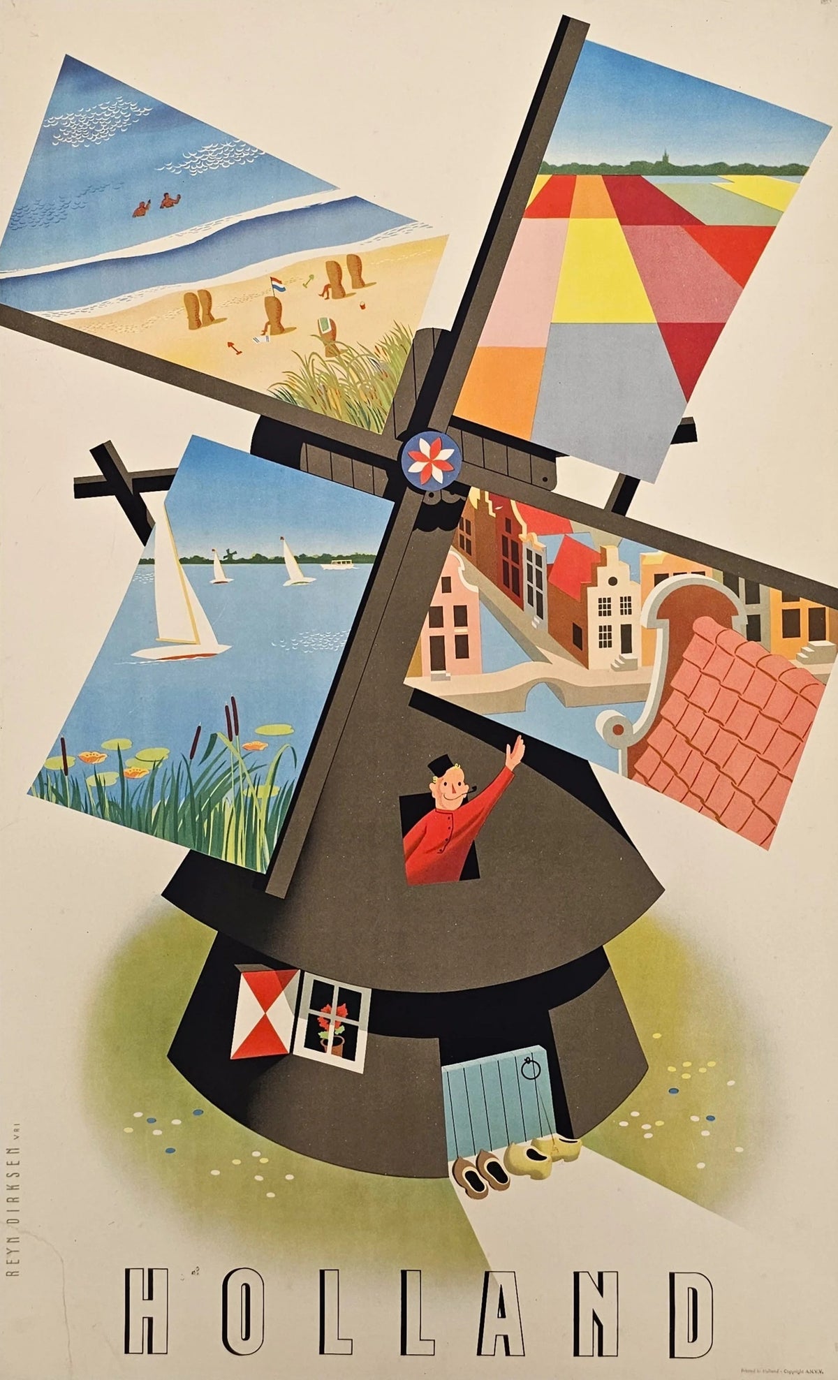 Visit Holland - Original Vintage Poster