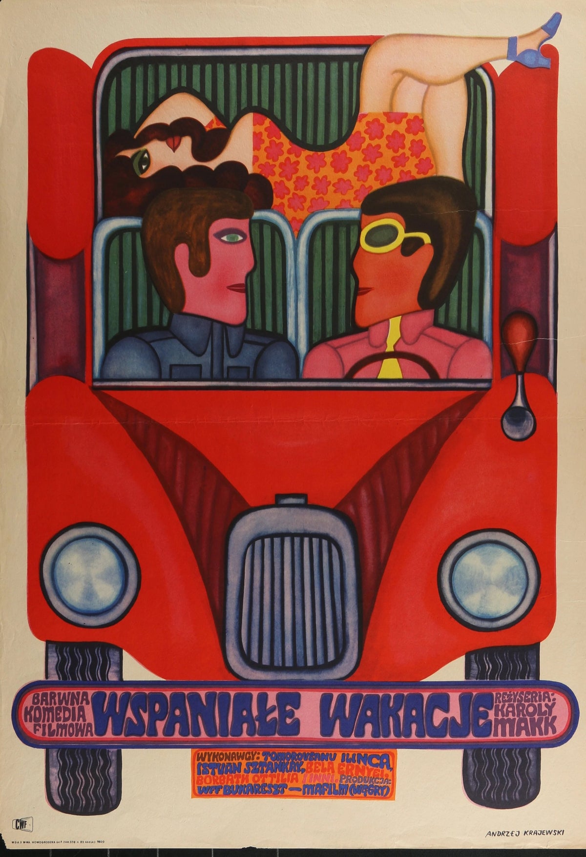 Crazy Holidays, Polish Release - Original Vintage Poster