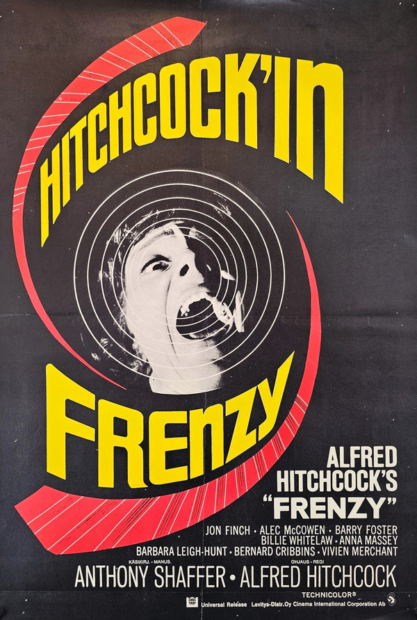 Frenzy by Alfred Hitchcock, Finnish Release - Original Vintage Poster