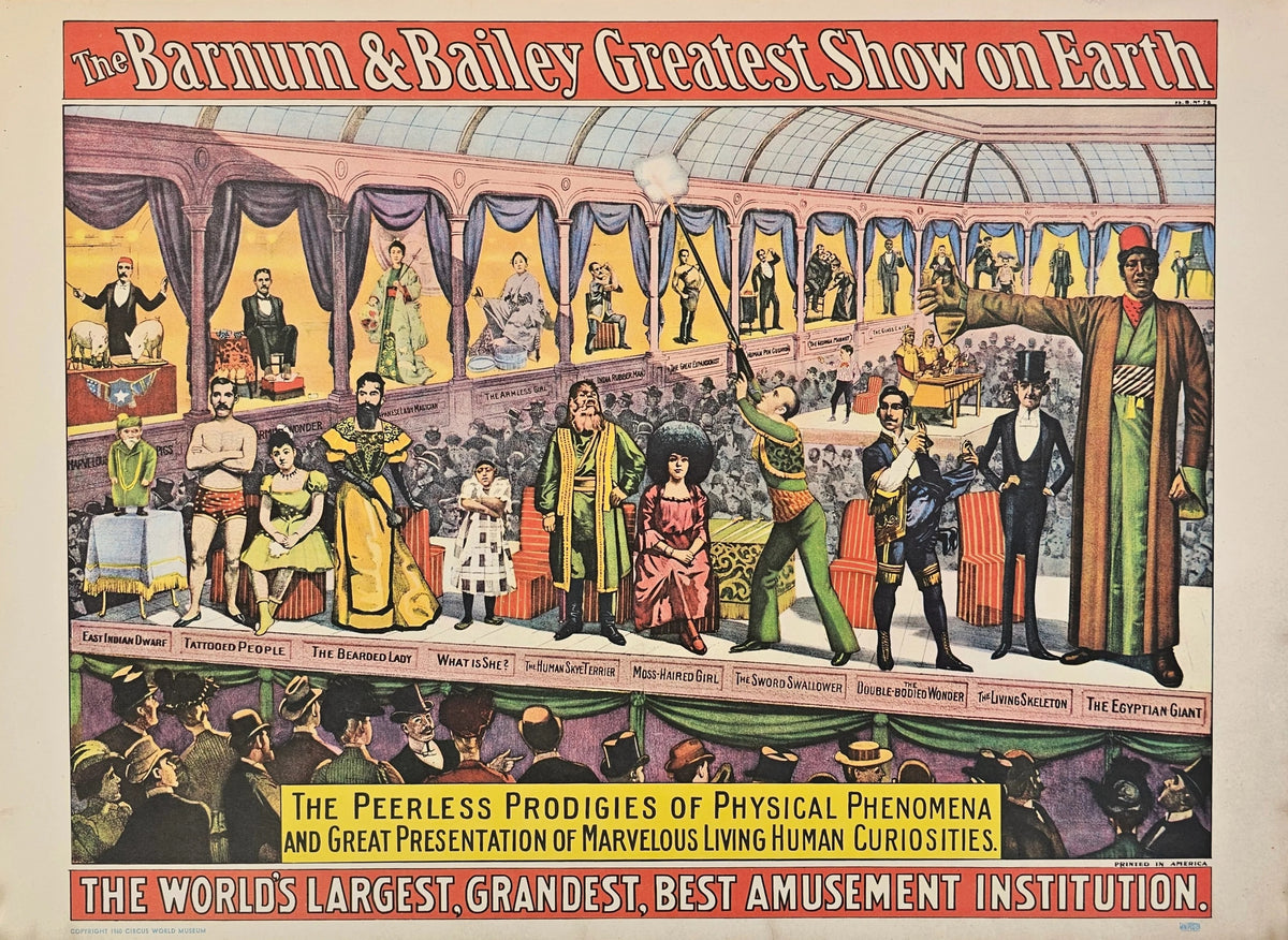 Barnum & Bailey Greatest Show on Earth - Original Vintage Poster