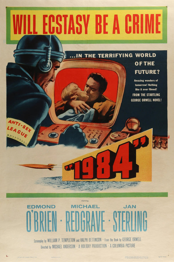 1984 by George Orwell - Original Vintage Poster