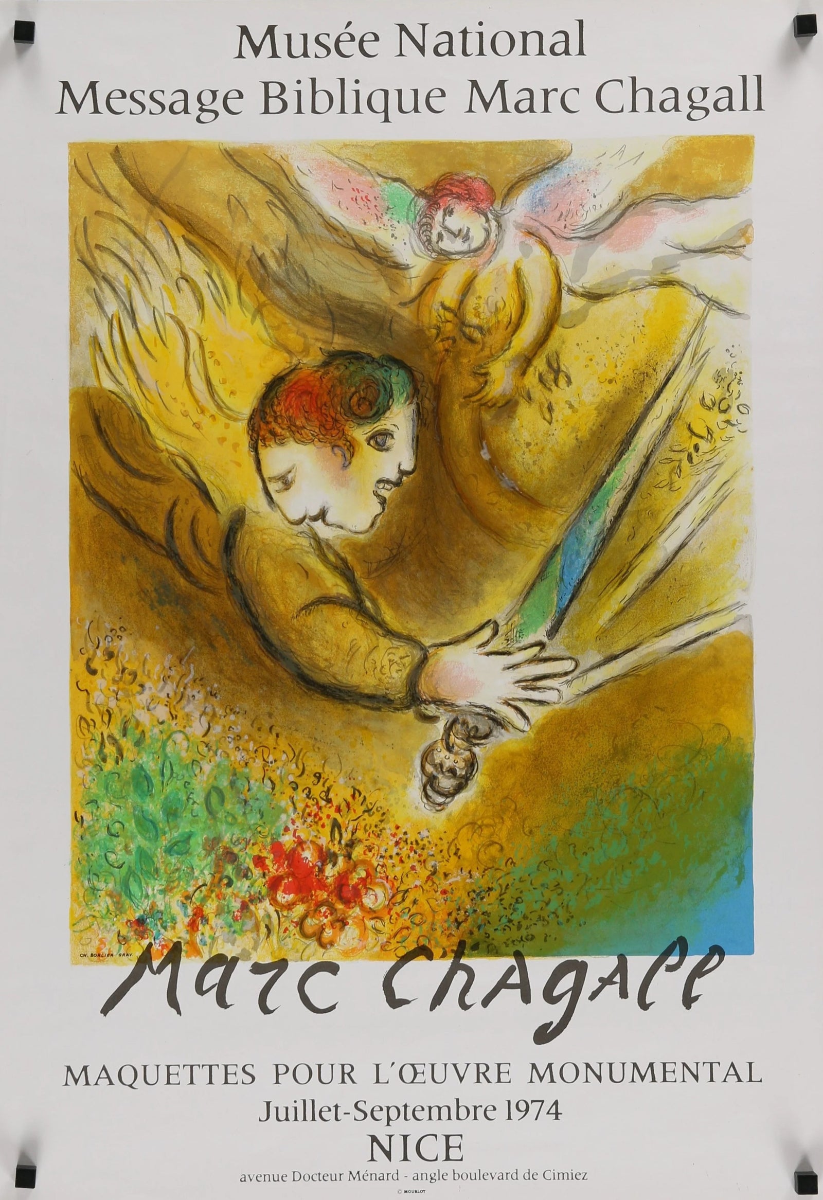 Musée National, Marc Chagall - Original Vintage Poster