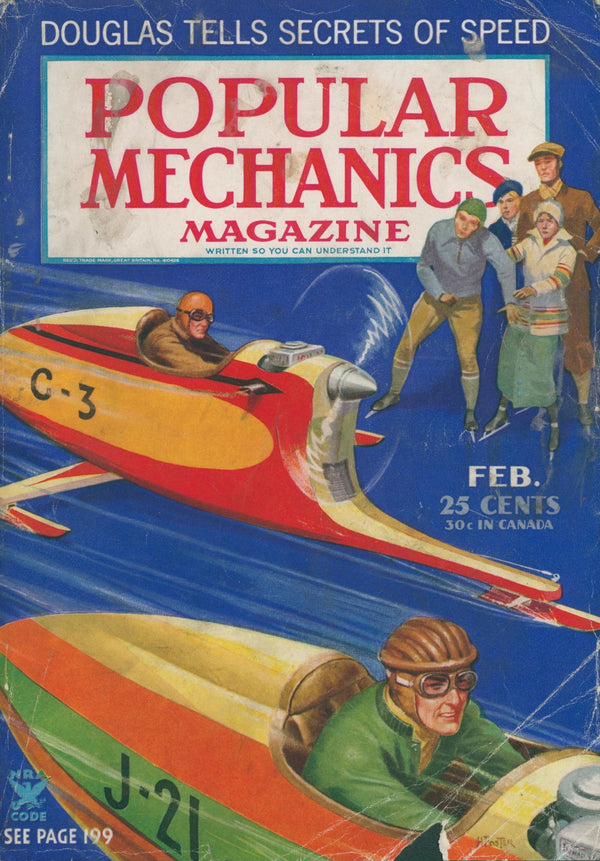 Popular Mechanics Cover 4 - Original Vintage Cover Art: