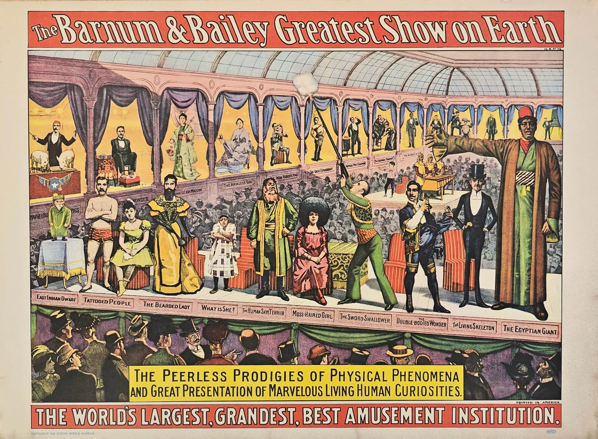 Barnum & Bailey, Greatest Show on Earth - Original Vintage Poster