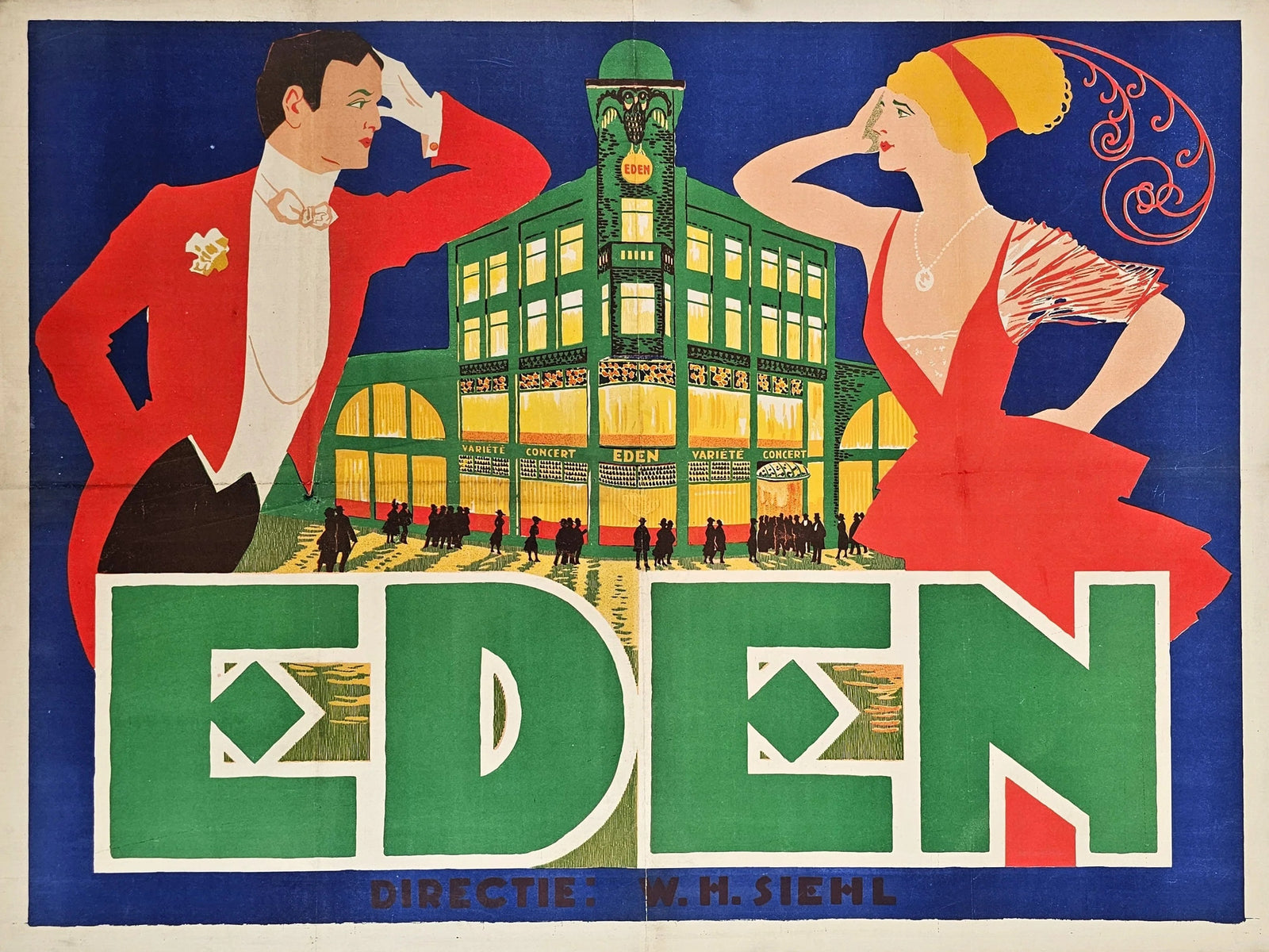 Eden Concert Variété, Amsterdam - Original Vintage Poster