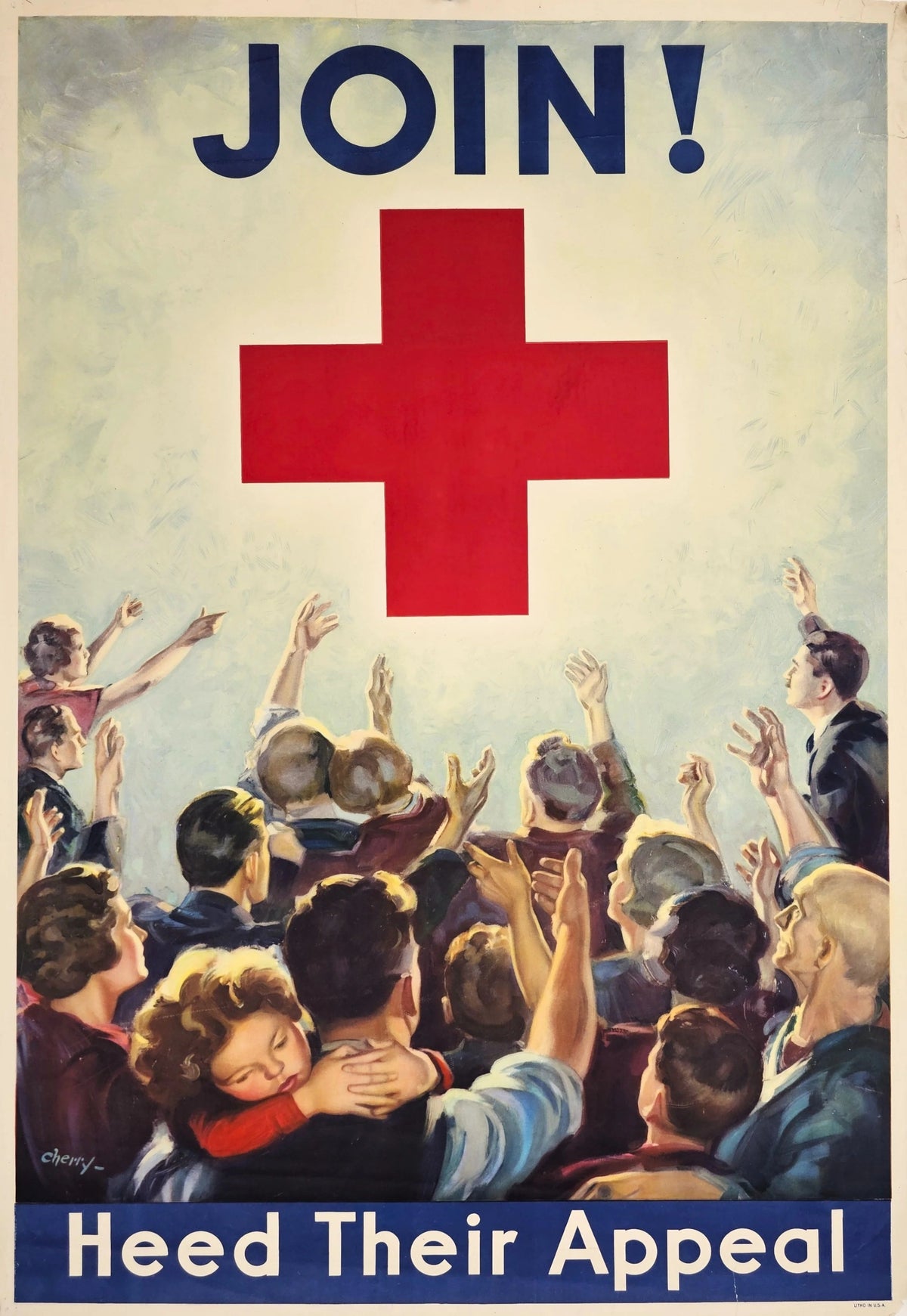 Heed Their Appeal, Red Cross - Original Vintage Poster
