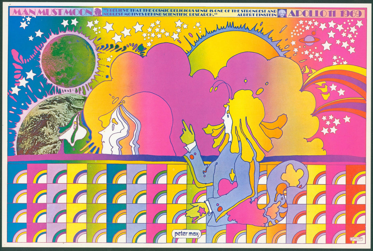 Apollo Number One, Peter Max Re-Issue - Original Vintage Poster
