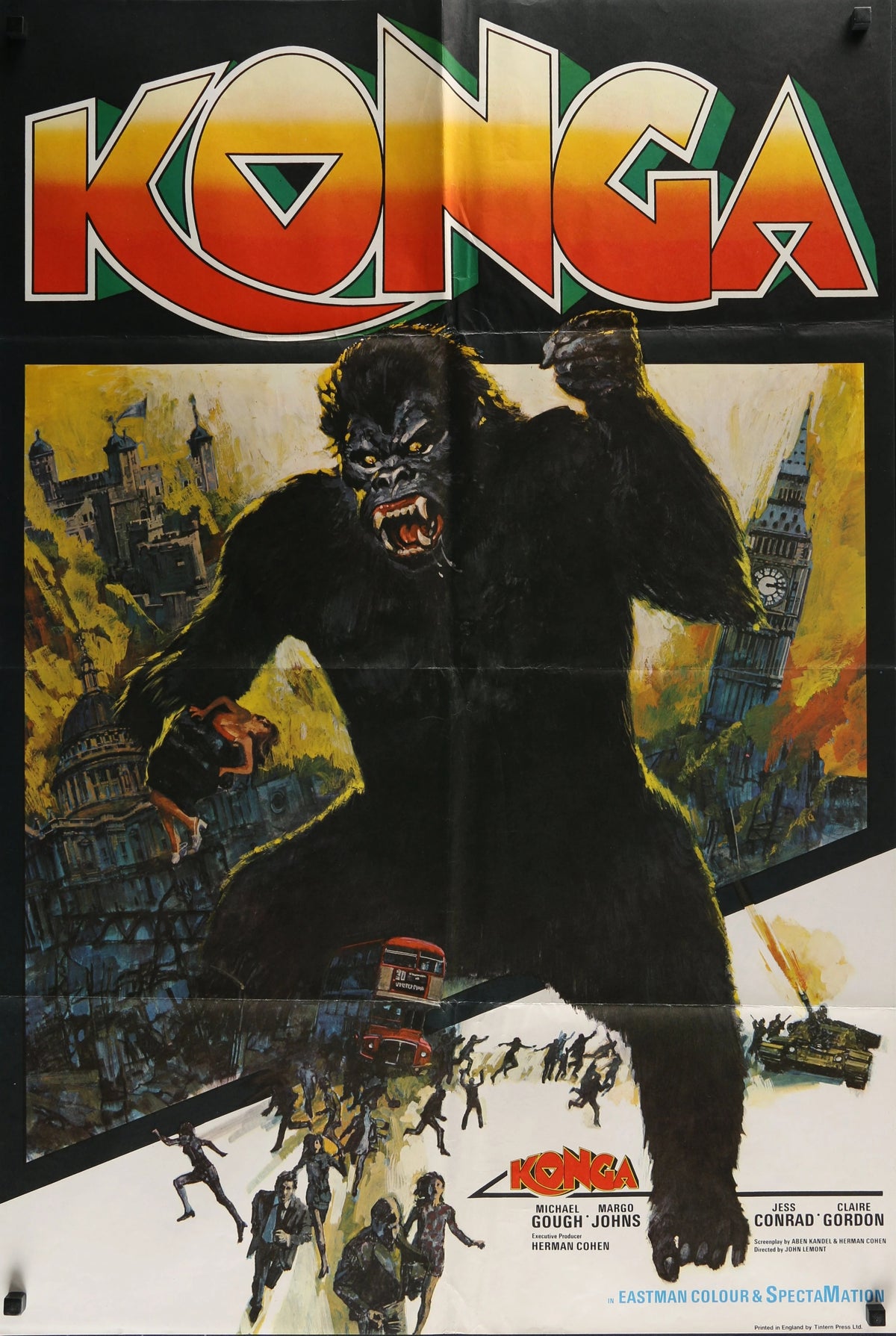 Konga, English Release - Original Vintage Poster