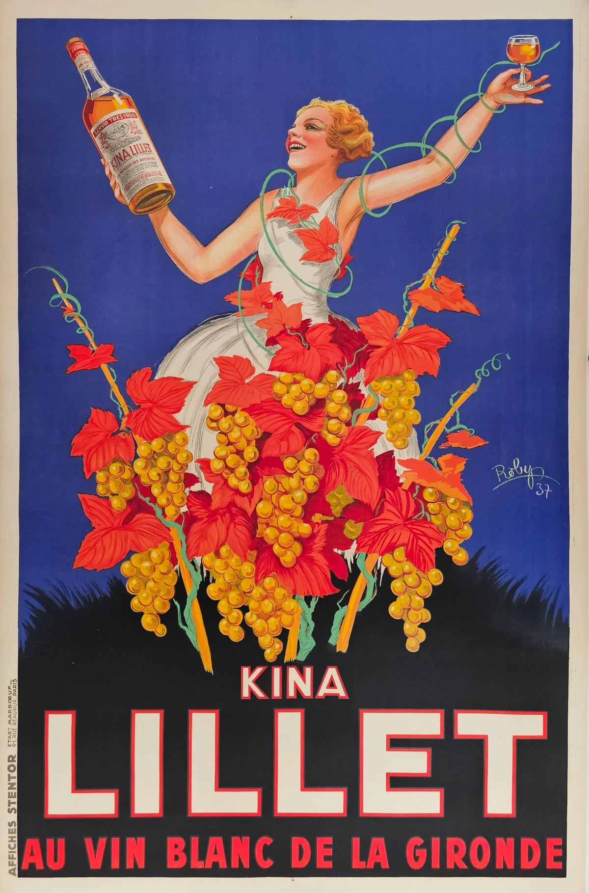 Kina Lillet by Robys - Original Vintage Poster