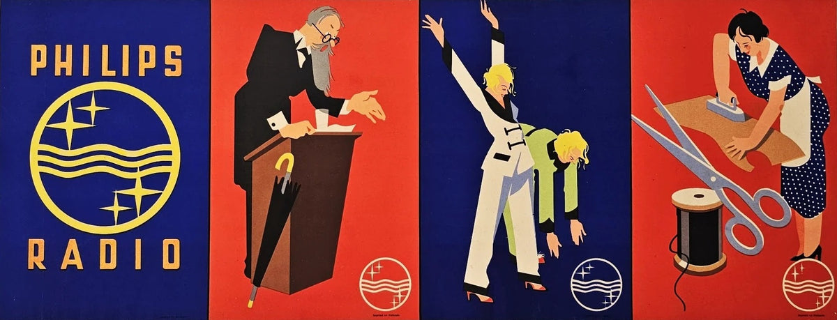 Philips Radio - Original Vintage Poster