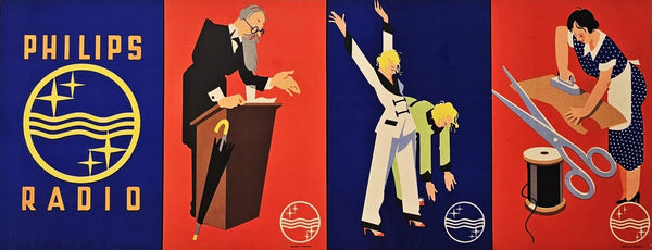 Philips Radio - Original Vintage Poster