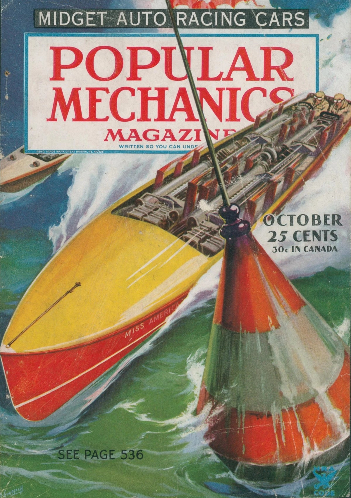 Popular Mechanics Cover 7 - Original Vintage Cover Art: