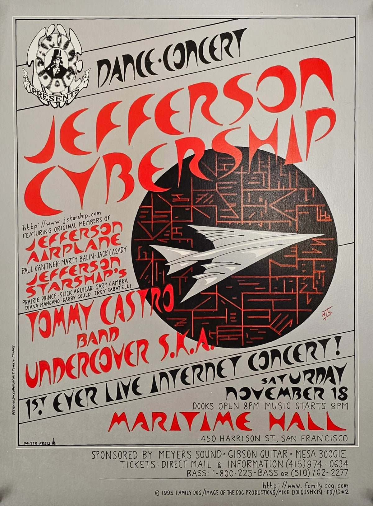 Jefferson Cybership, Martime Hall - Original Vintage Poster