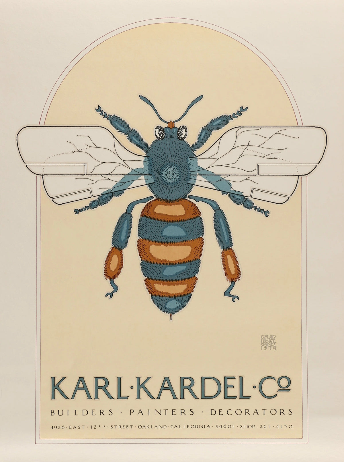 DAVID LANCE GOINES 18x24 art print 1974 Karl Kardel - Original Vintage Poster