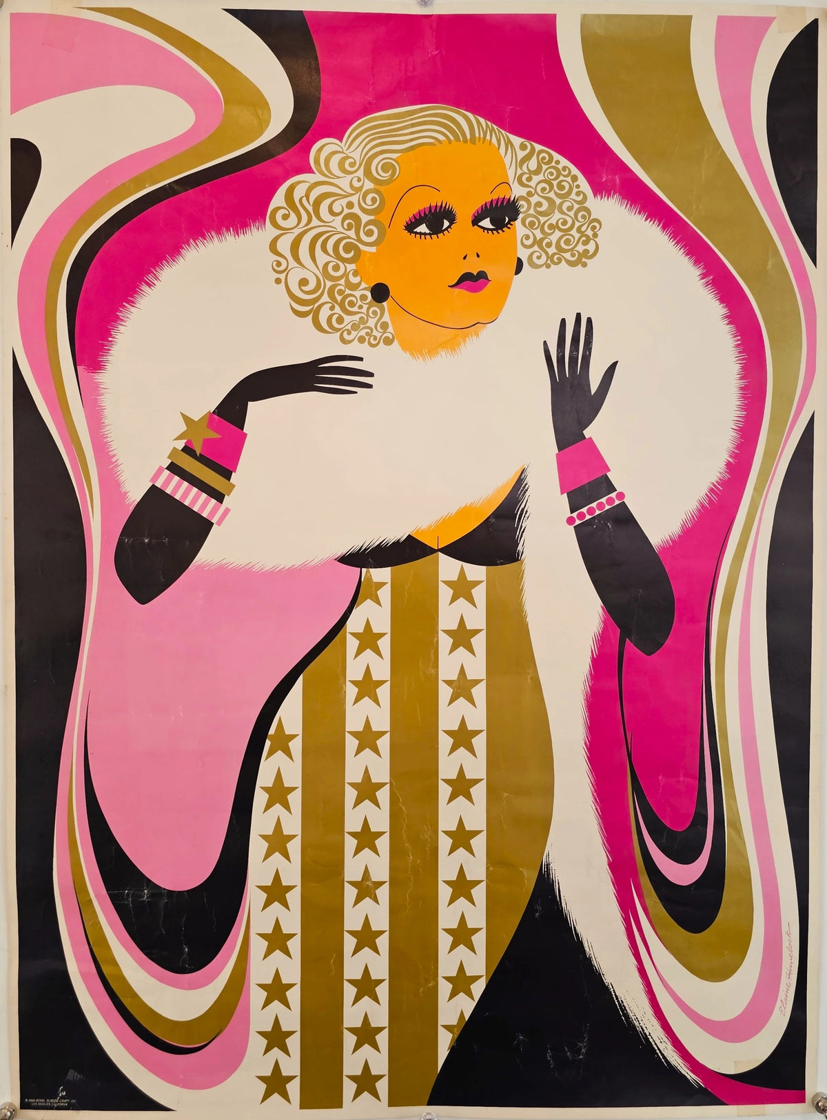 Jean Harlow by Elaine Havelock - Original Vintage Poster