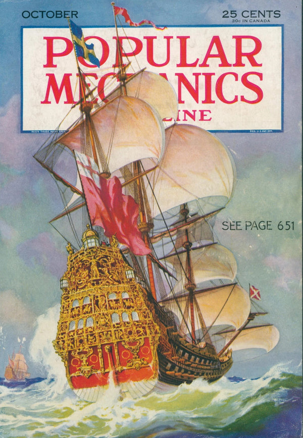 Long Voyage Home- Popular Mechanics - Original Vintage Cover Art: