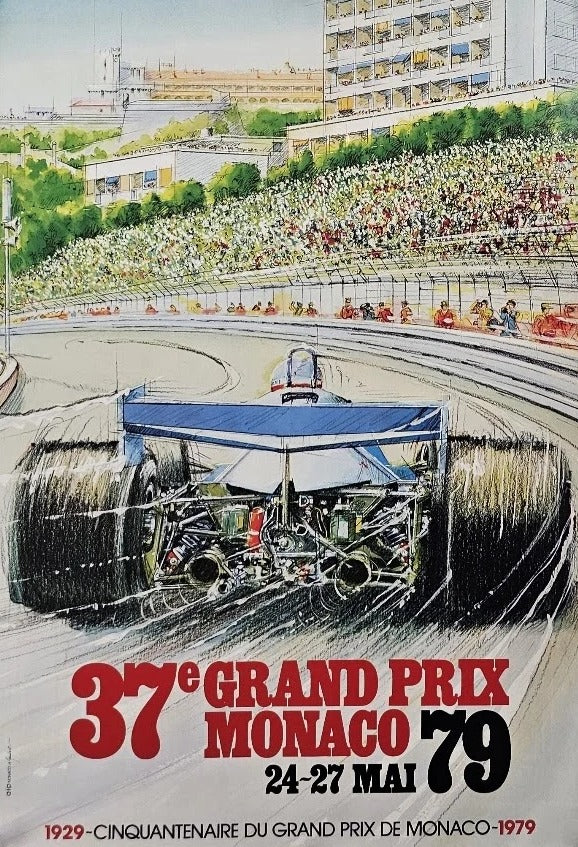37e Grand Prix Monaco  - Original Vintage Poster
