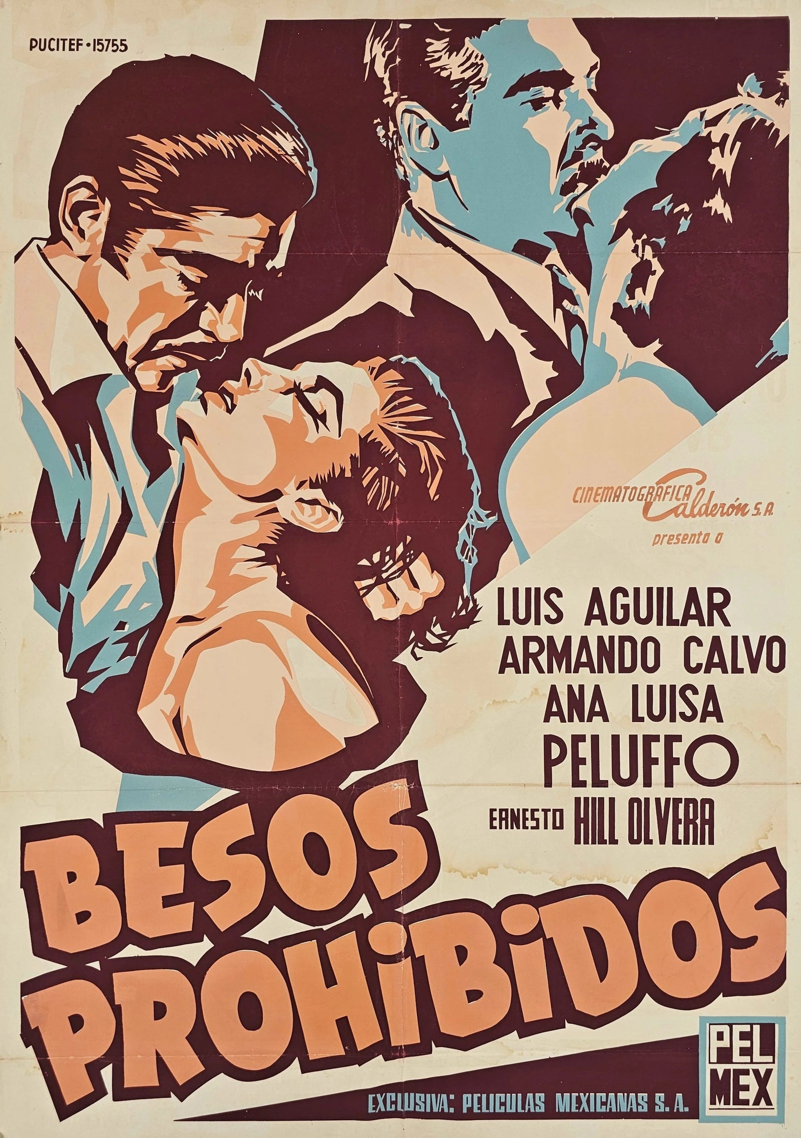 Besos Prohibidos- Mexican Release - Original Vintage Poster
