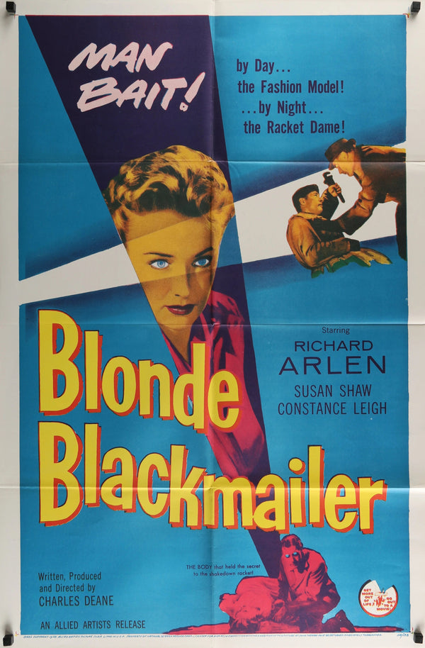 Blonde Blackmailer - Original Vintage Poster