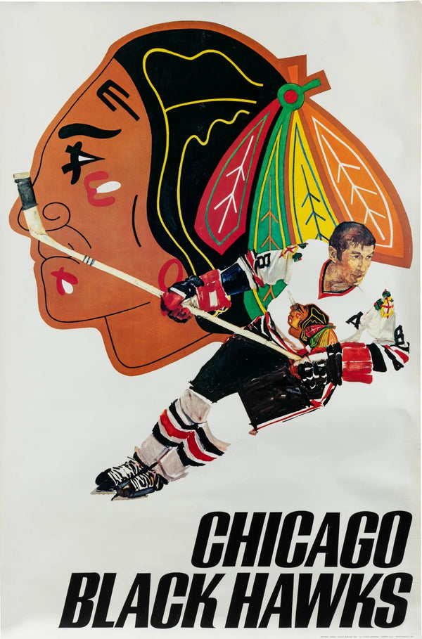 Chicago Black Hawks - Original Vintage Poster