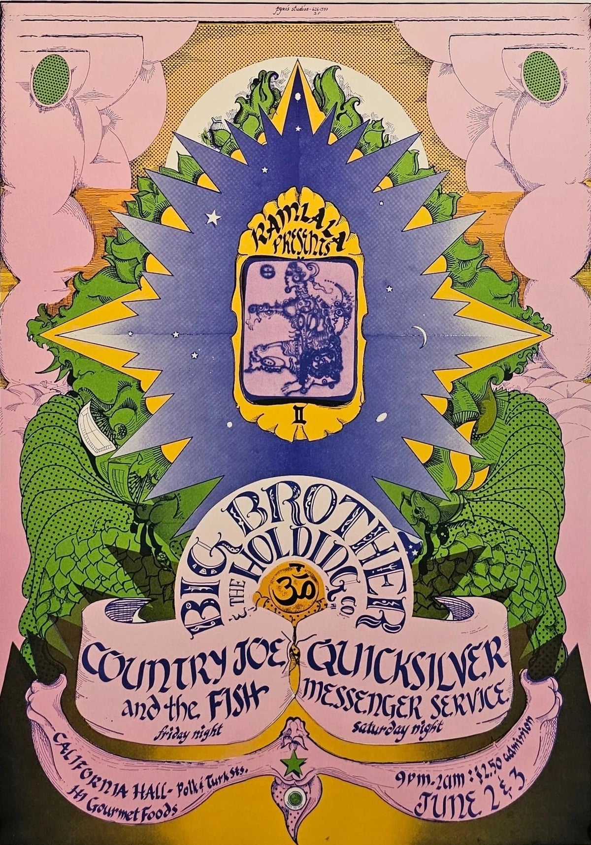 Big Brother at California Hall - Original Vintage Poster
