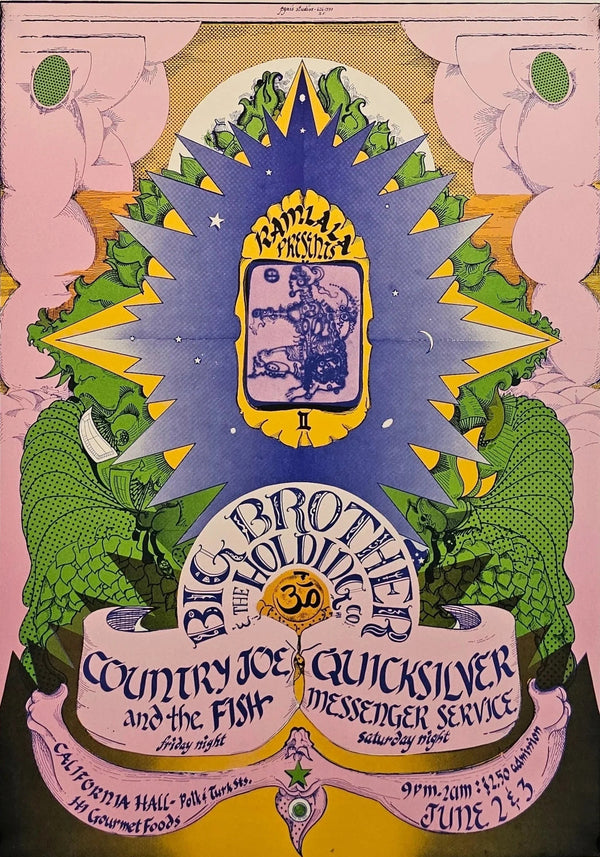 Big Brother at California Hall - Original Vintage Poster