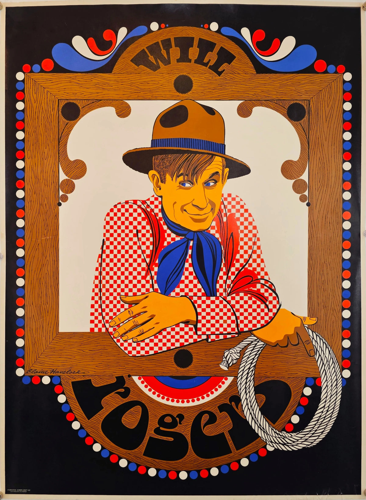 Will Roger by Elaine Havelock - Original Vintage Poster