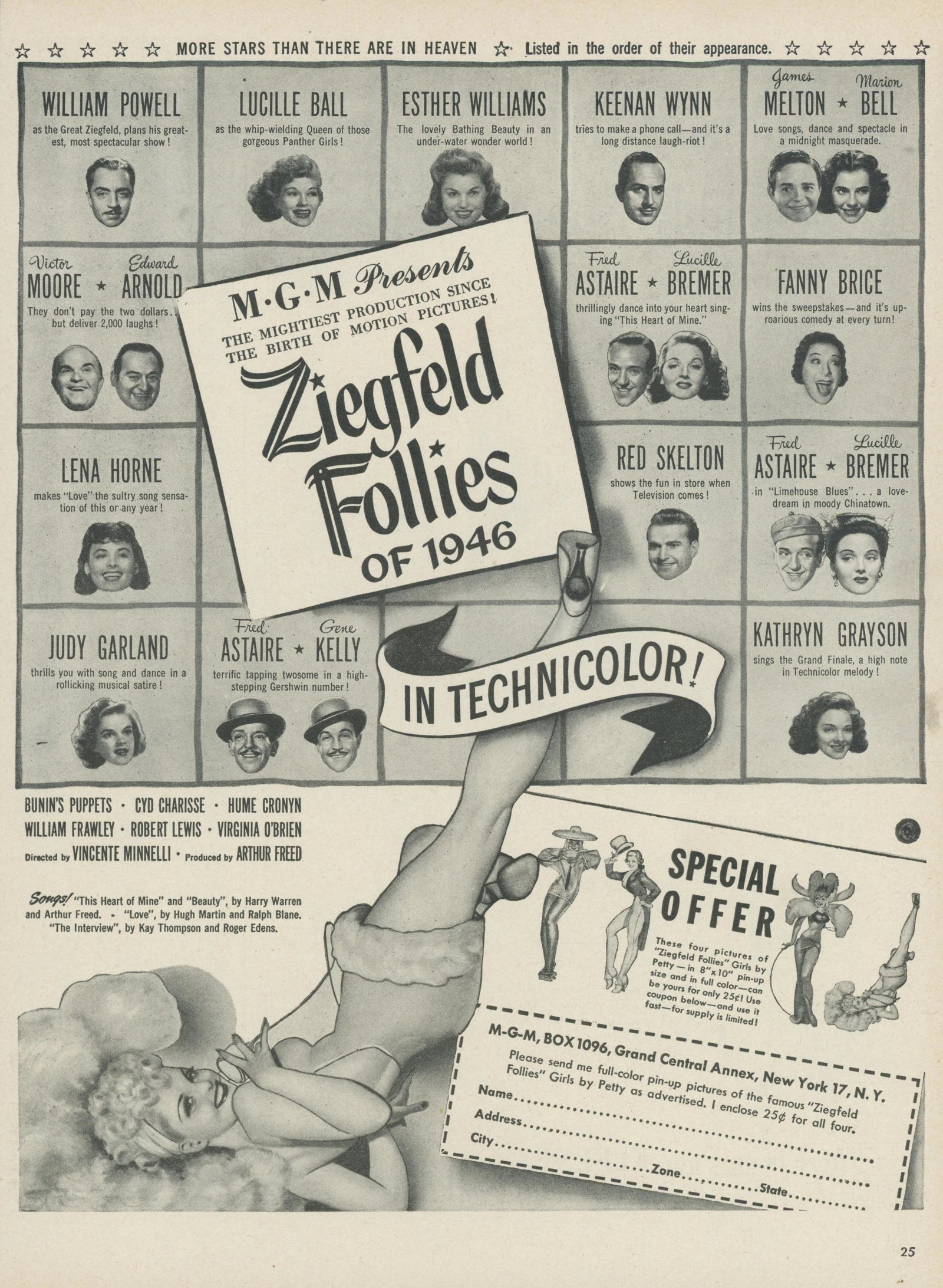 Ziegfeld Follies of 1946 - Original Vintage Ad: