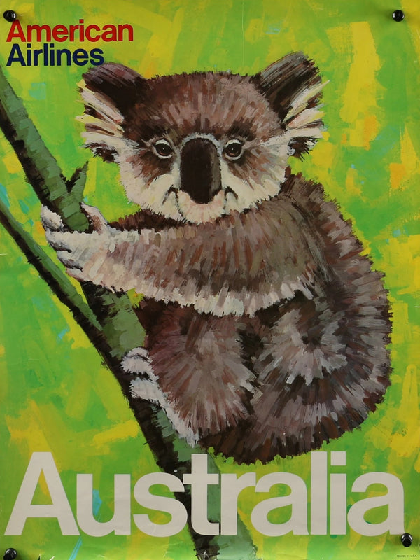 Australia, American Airlines - Original Vintage Poster