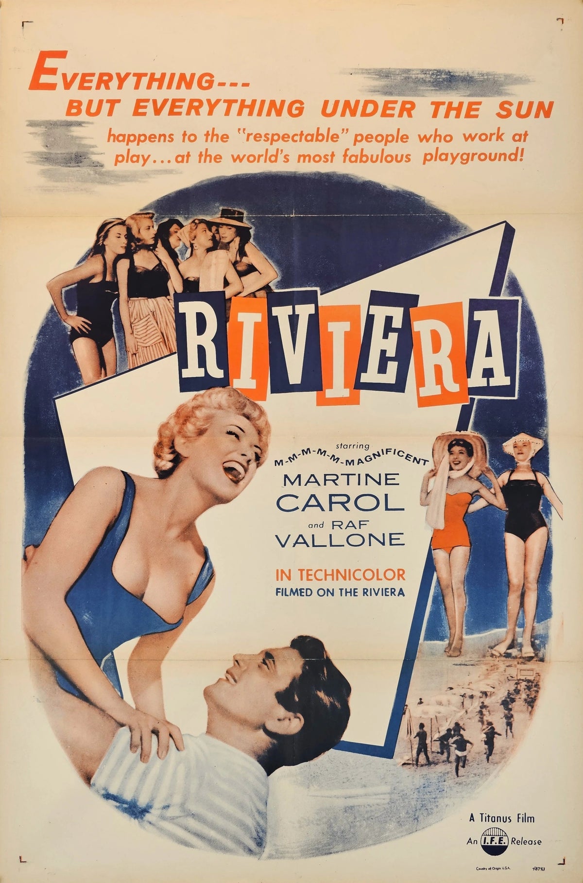 Riviera - Original Vintage Poster