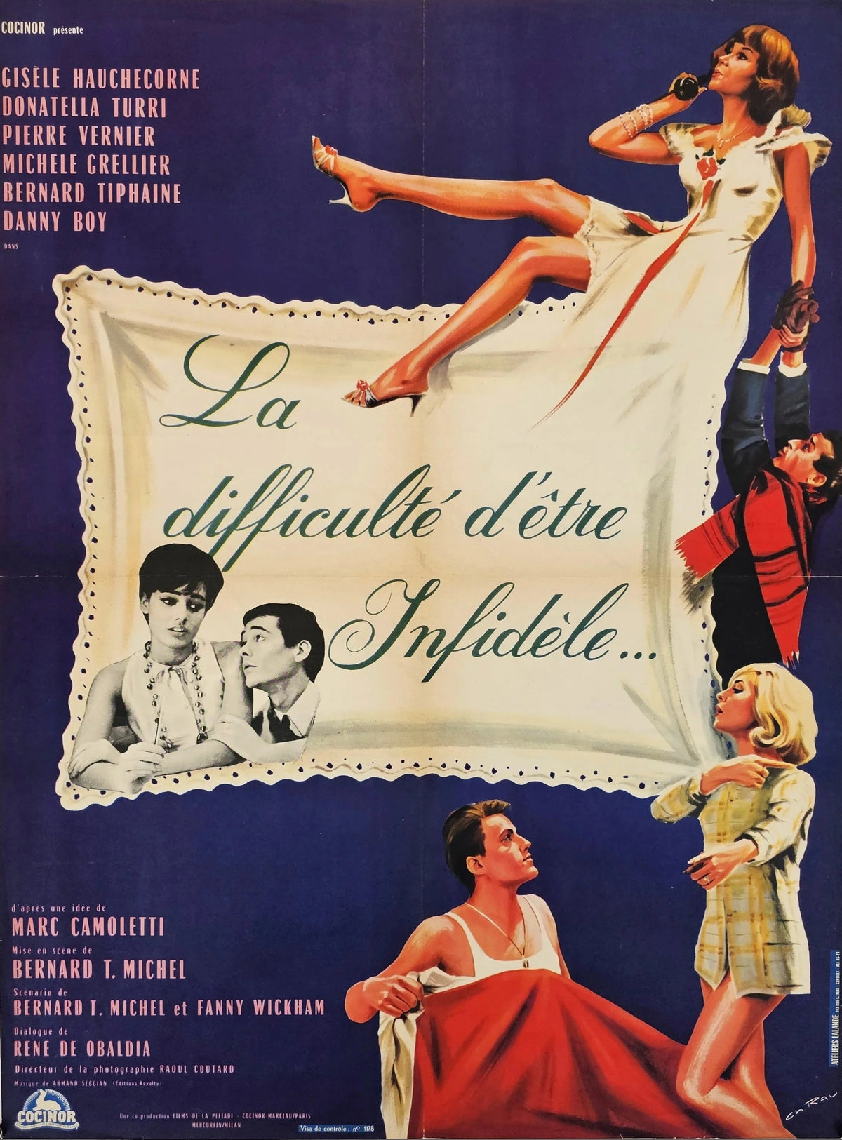The Difficulty of Being Unfaithful- French Release - Original Vintage Poster