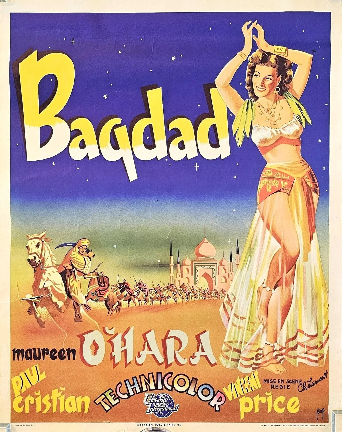 Bagdad O'hara - Original Vintage Poster
